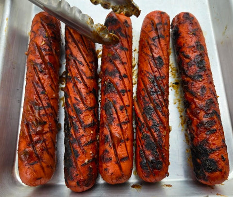 DAY 46:  Hot Dogs (grilled in Grapevine & Oak on Day 44 at the same as the pork chops)