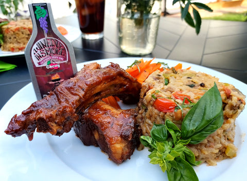 DAY 5: Pork ribs grilled with our Grapevine & Cherry blend
