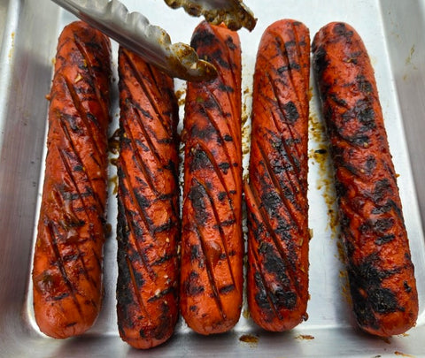 DAY 46:  Hot Dogs (grilled in Grapevine & Oak on Day 44 at the same as the pork chops)