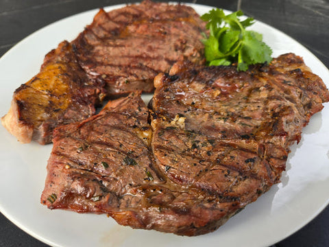 DAY 37:  Ribeye grilled in our Grapevine & Hickory blend